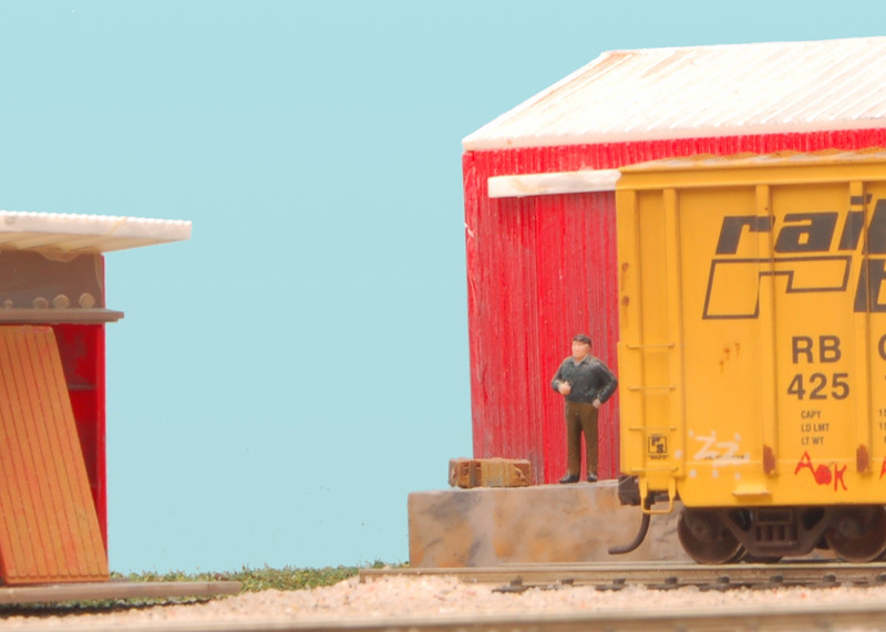 A Railbox car containing Oriented Strand Board is delivered to Millard Lumber in Urbandale.